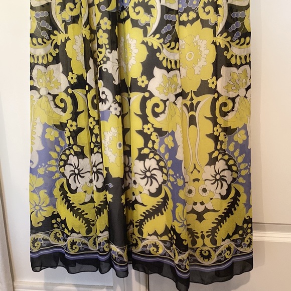 Carla Ruiz long sleeve maxi yellow and purple dress. Brand new with tags. - Picture 2 of 5